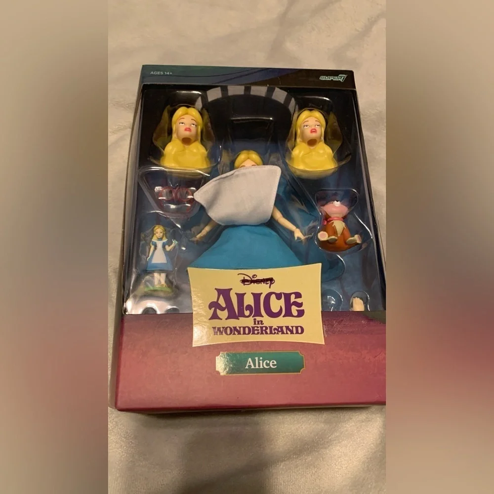 Super7 Disney Alice in Wonderland Alice Toy Set - mix and match NIB
